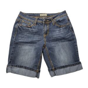 Earl Jean Rolled Hem Denim Jeans Shorts 6